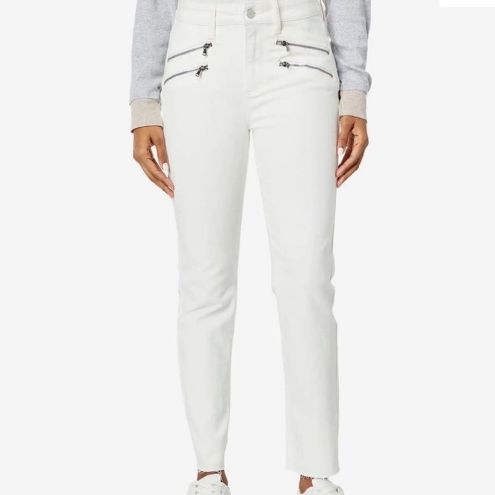 PAIGE Women's White Edgemont Mid Rise Ultra Skinny Jeans NWT Size 28